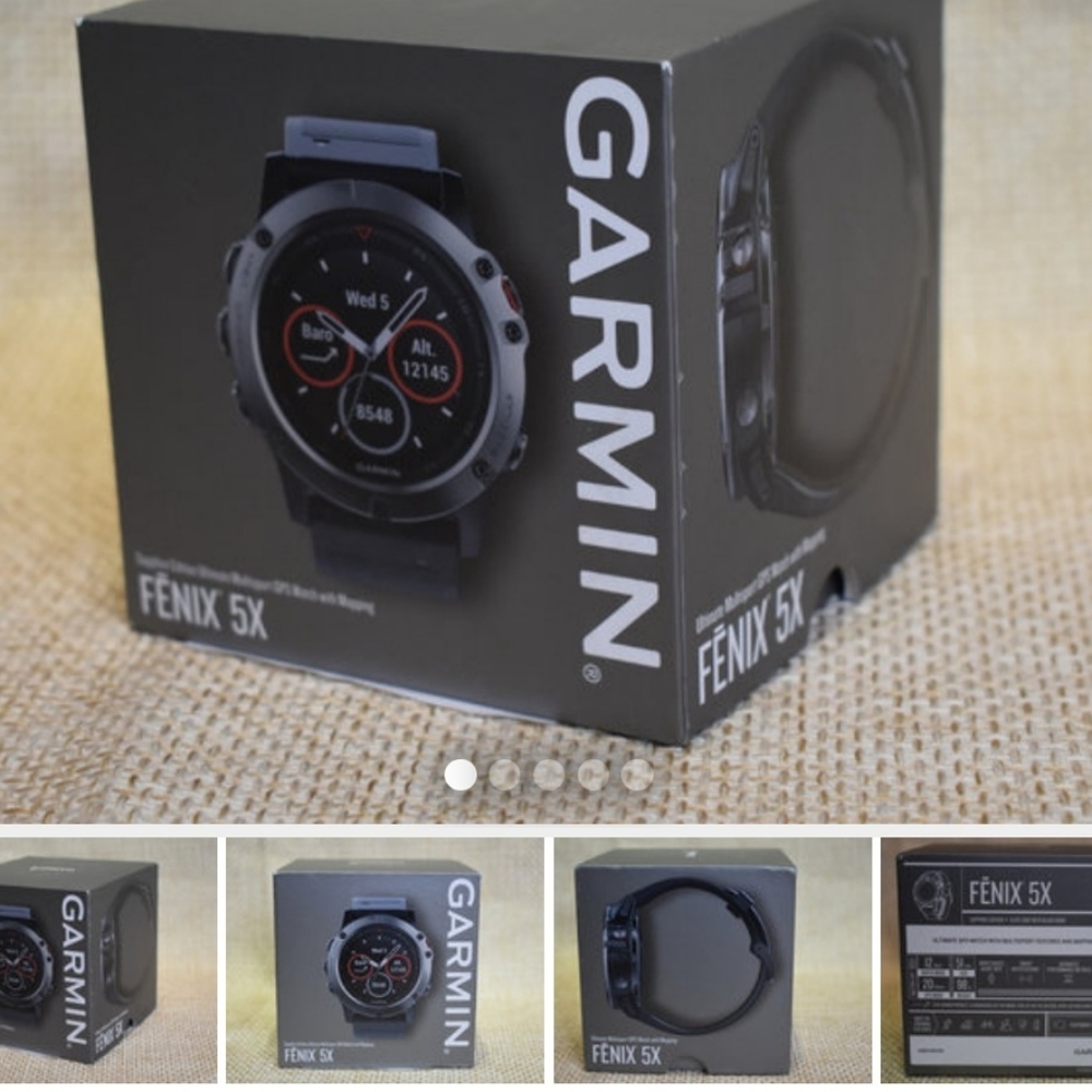 Garmin Fenix 5x Sapphire Edition GPS Smartwatch 51mm New in Box